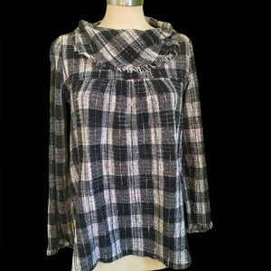 Free People Plaid Tunic Top L